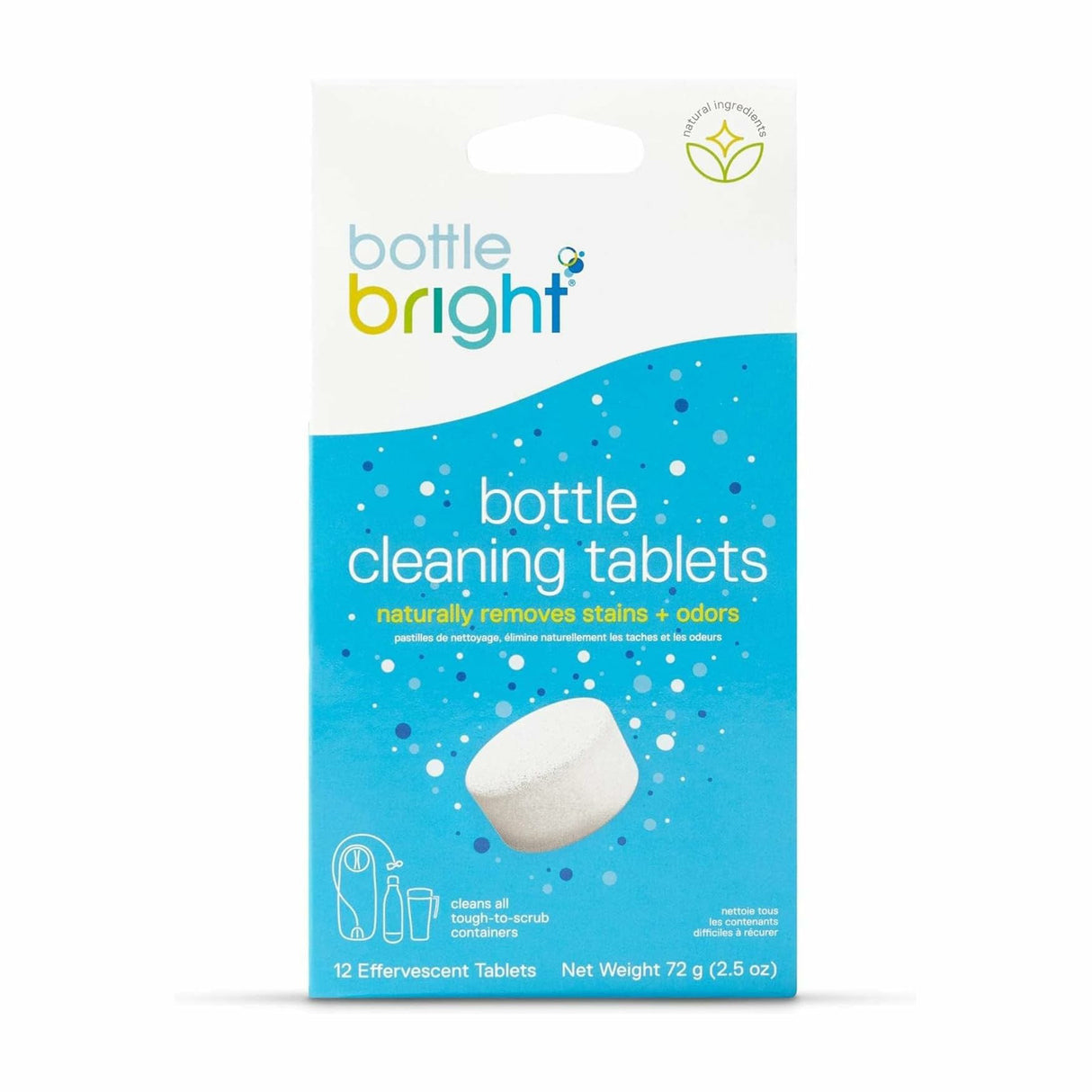 أقراص تنظيف الزجاجات من بوتل برايت ، 12 قطعة