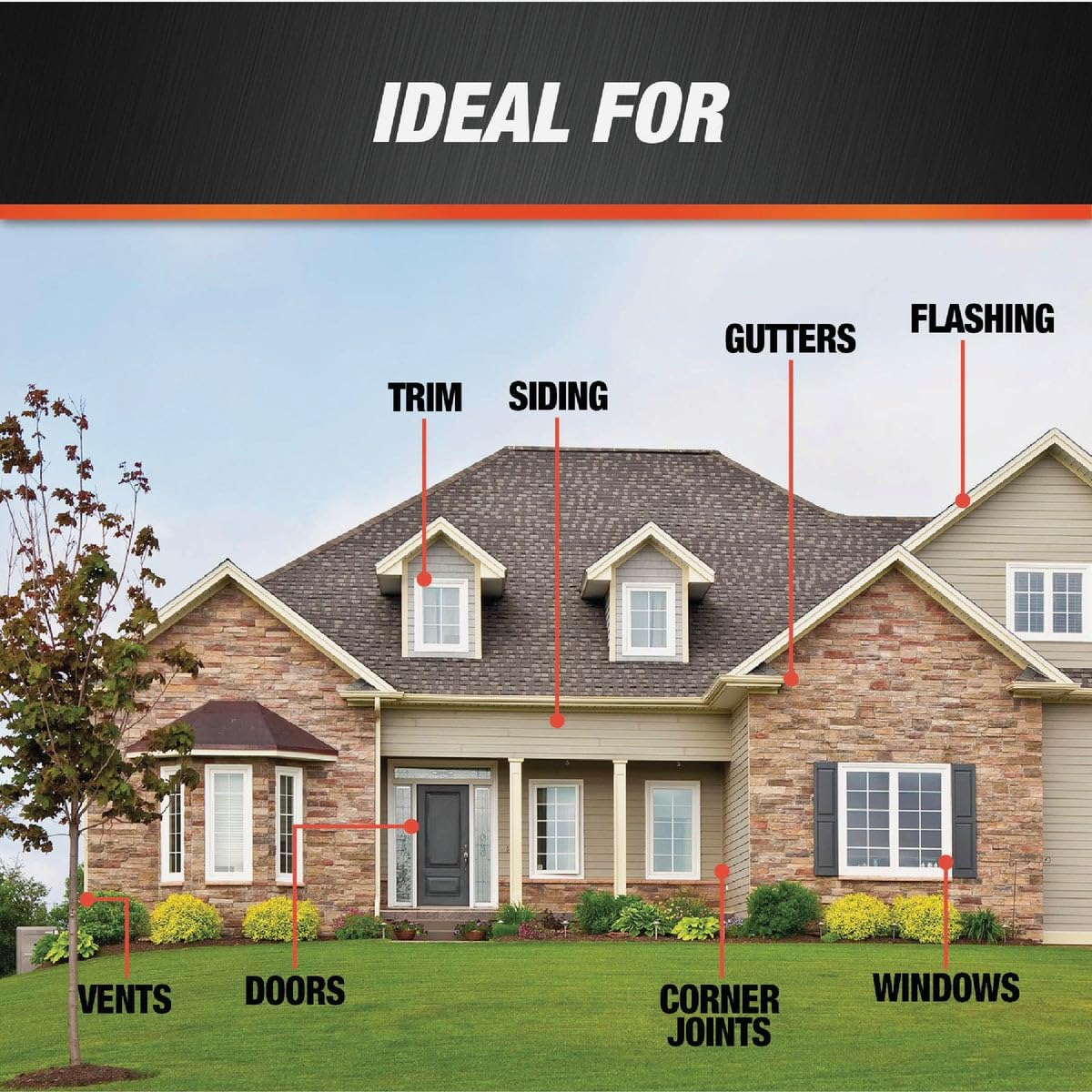 داب مانع التسرب المطاطي السيليكوني – أسود ٩.٨ أونصات