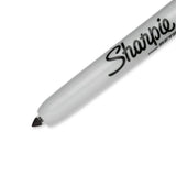 قلم ماركر دائم شاربى، طرف دقيق، أسود - 2 قطعة-2
