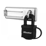 ماستيرلوك قفل فولاذ مُصفح بأربعة دبابيس مع مفتاح ٤٠ مم – أسود